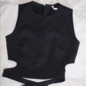 Cropped dress tank top shirt